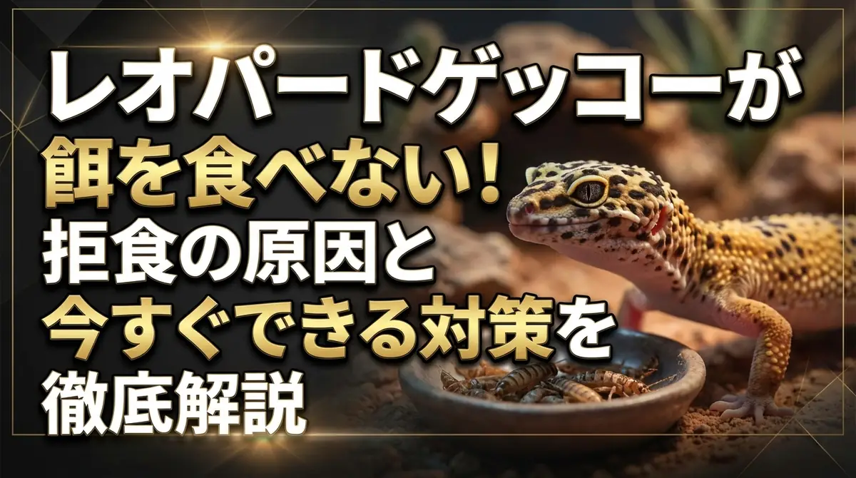 レオパードゲッコーが餌を食べない!拒食の原因と今すぐできる対策を徹底解説
