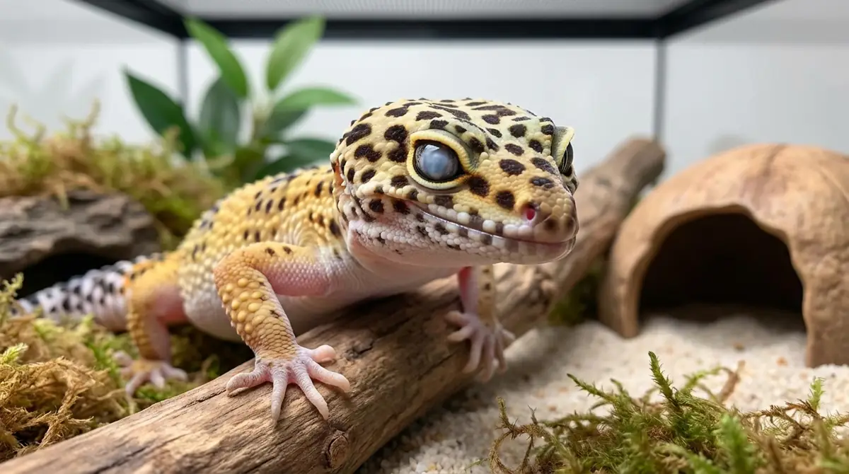 レオパの目が白いときの対処法【原因別の手順】