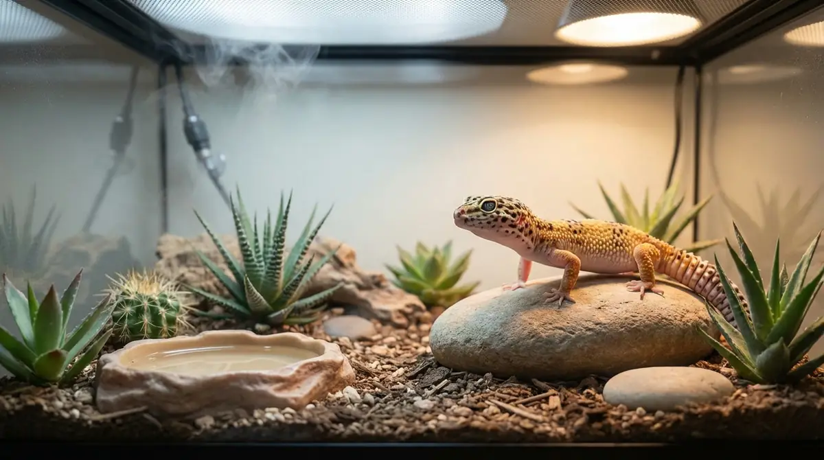 レオパの目のトラブルを予防する飼育環境