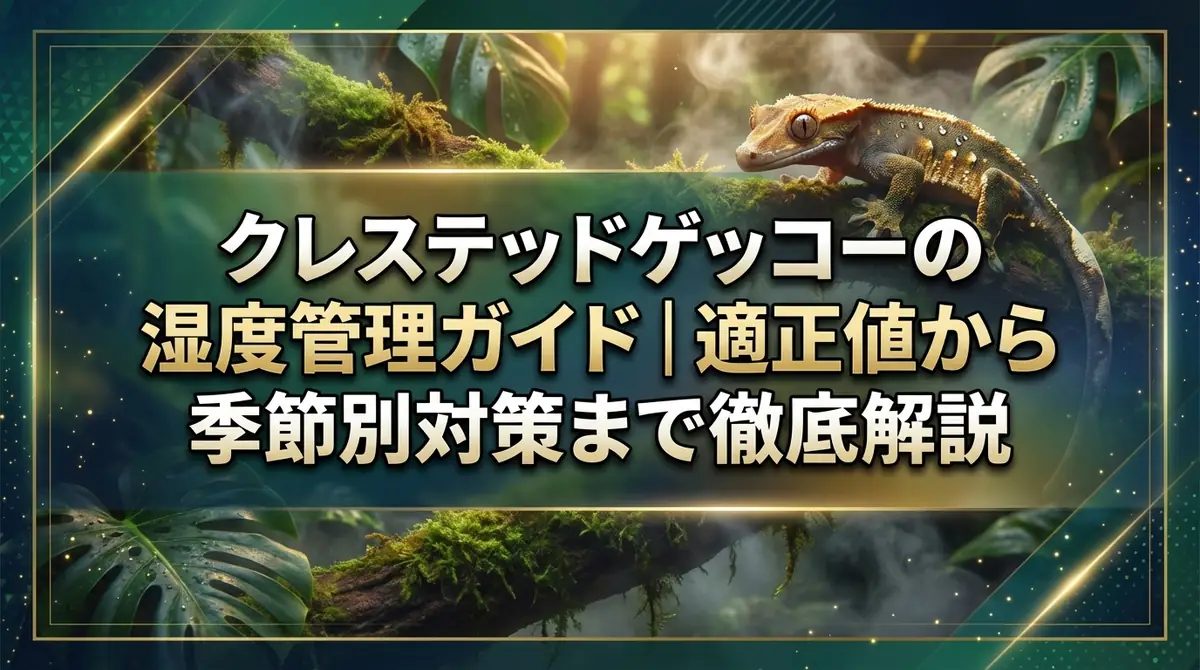 クレステッドゲッコーの湿度管理ガイド|適正値から季節別対策まで徹底解説
