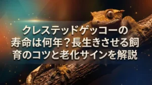 クレステッドゲッコーの寿命は何年？長生きさせる飼育のコツと老化サインを解説