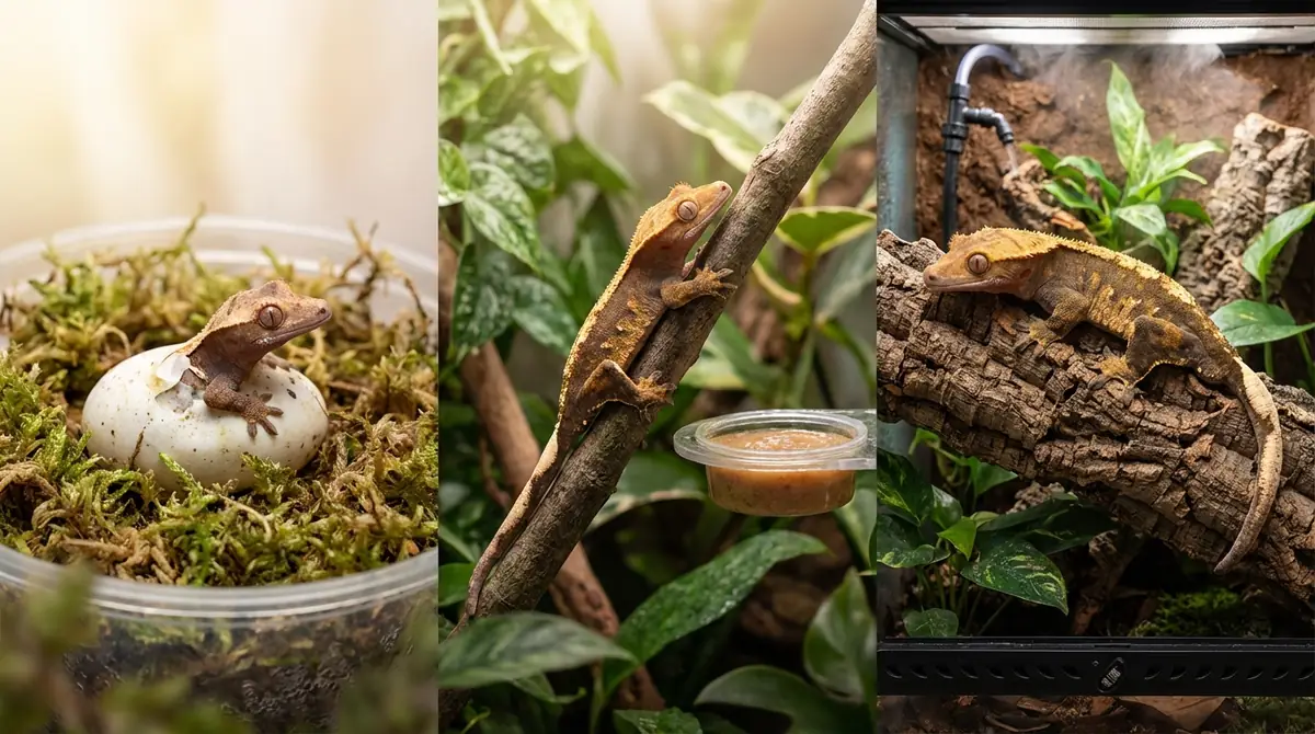 【年齢別ガイド】クレステッドゲッコーのライフステージ別ケア