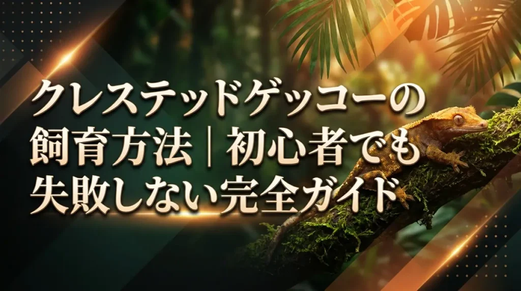 クレステッドゲッコーの飼育方法｜初心者でも失敗しない完全ガイド