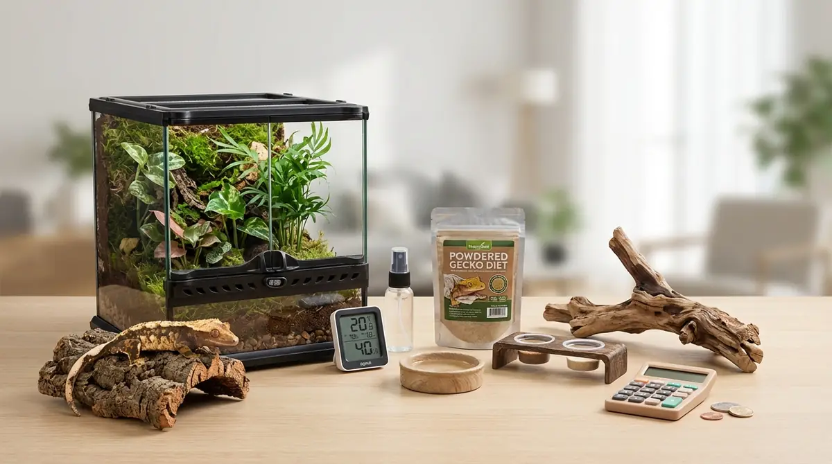 クレステッドゲッコー飼育に必要なものと初期費用