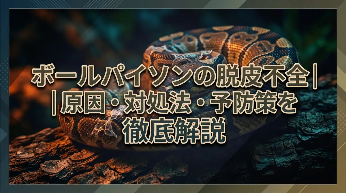 ボールパイソンの脱皮不全|原因・対処法・予防策を徹底解説