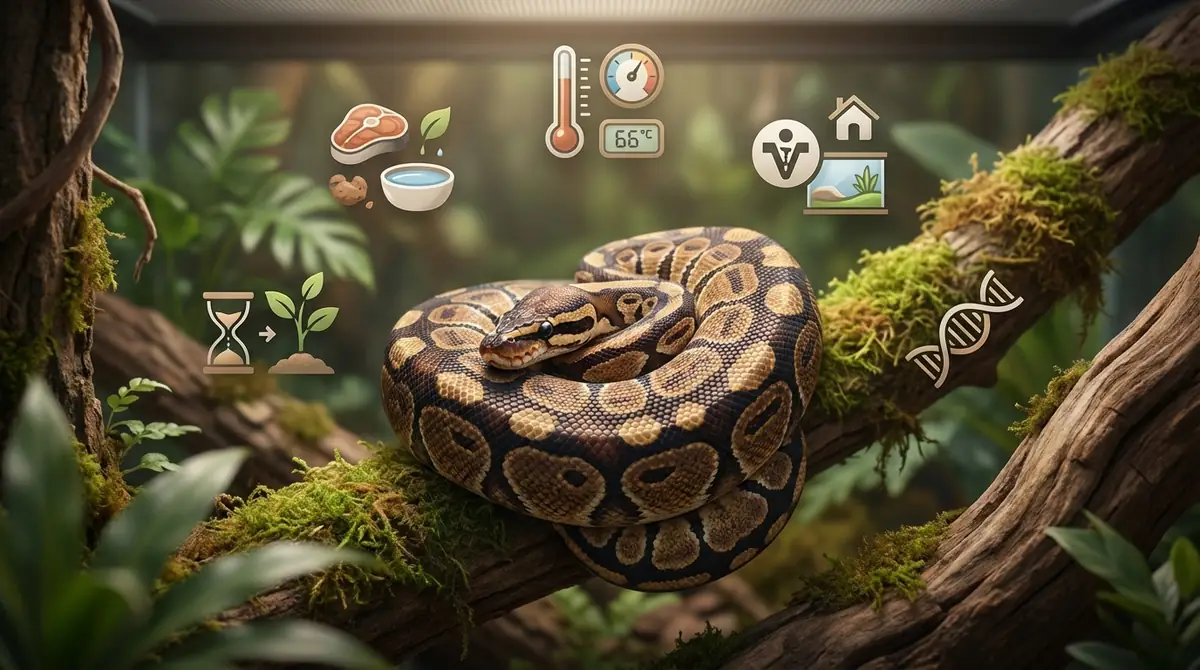 ボールパイソンの寿命に影響する5つの要因