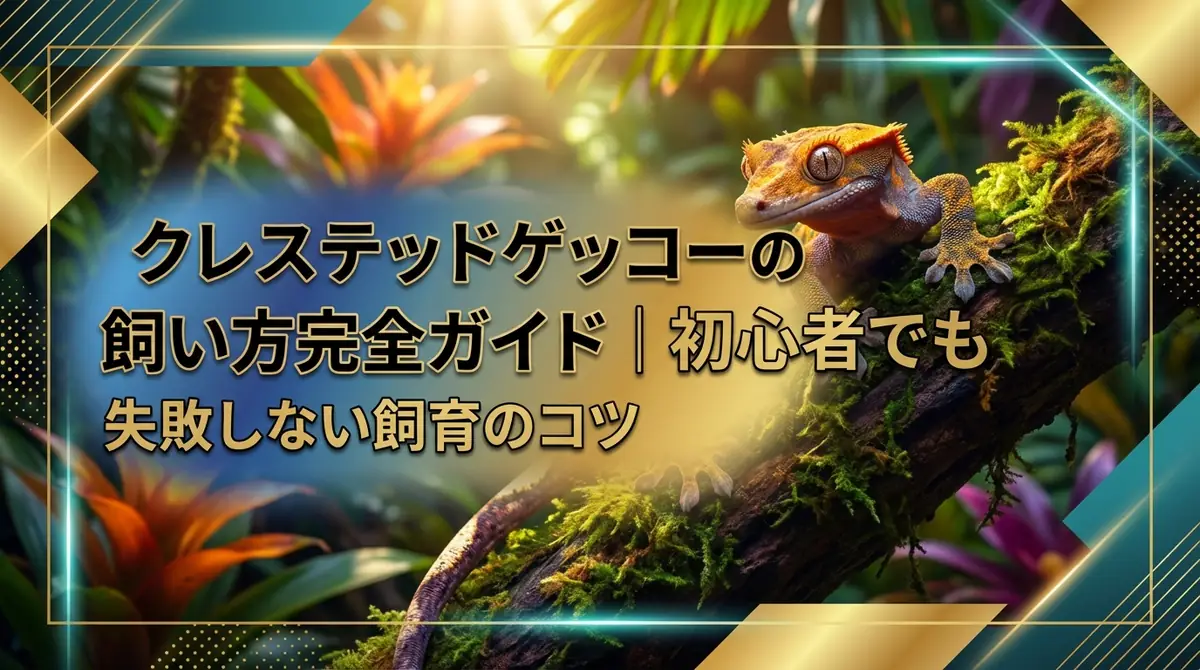 クレステッドゲッコーの飼い方完全ガイド|初心者でも失敗しない飼育のコツ