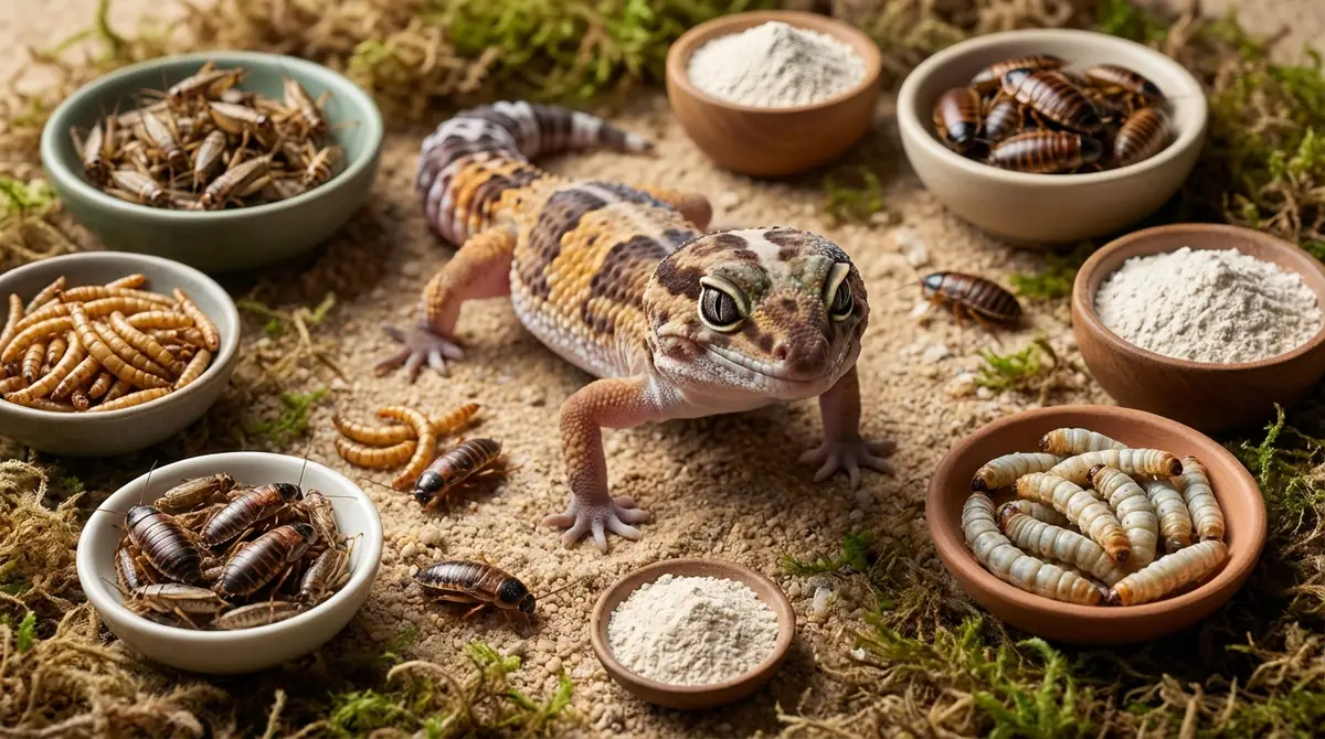 ニシアフリカトカゲモドキが食べる餌の種類一覧