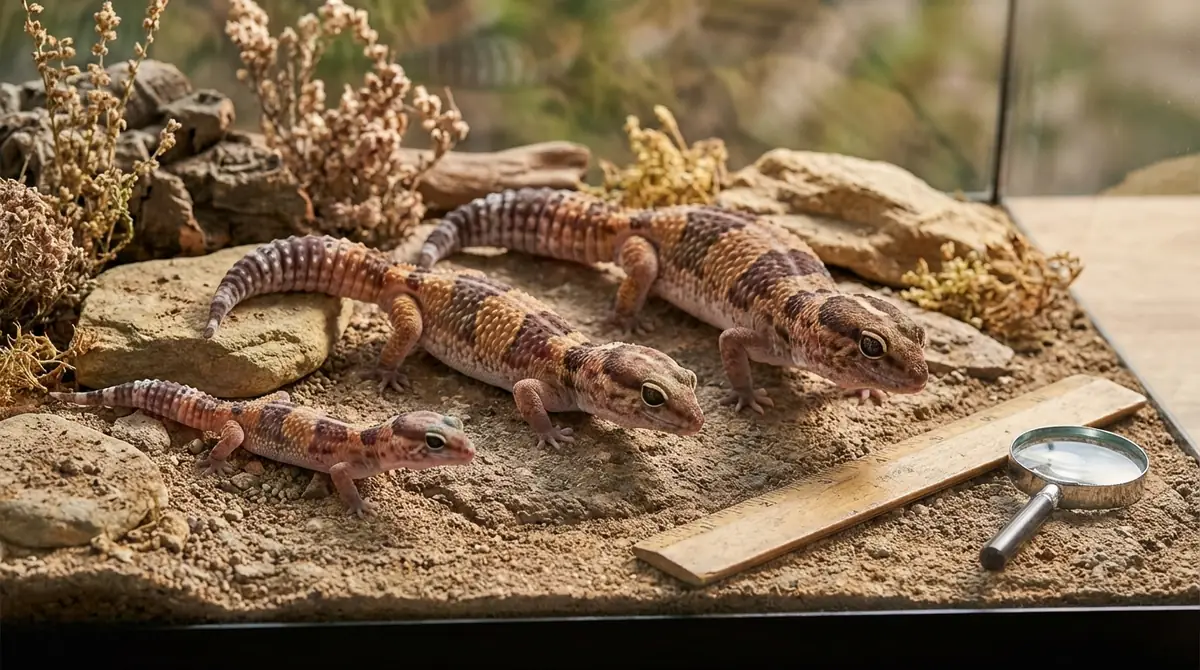 ニシアフリカトカゲモドキの年齢の見分け方・推定方法