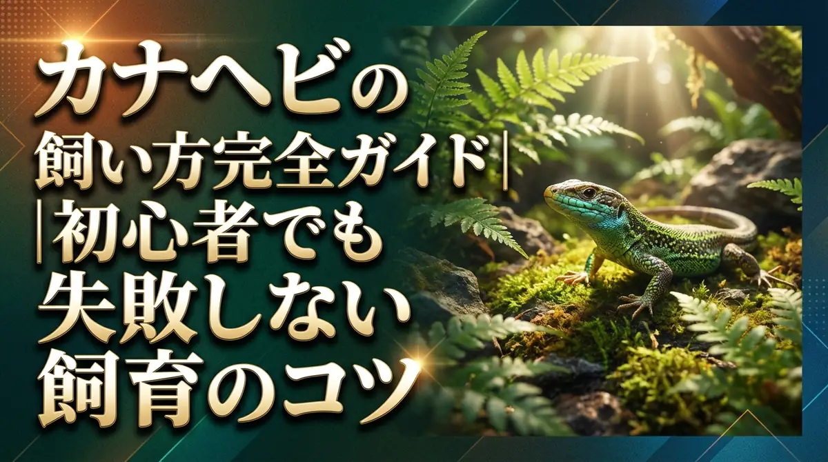 カナヘビの飼い方完全ガイド｜初心者でも失敗しない飼育のコツ