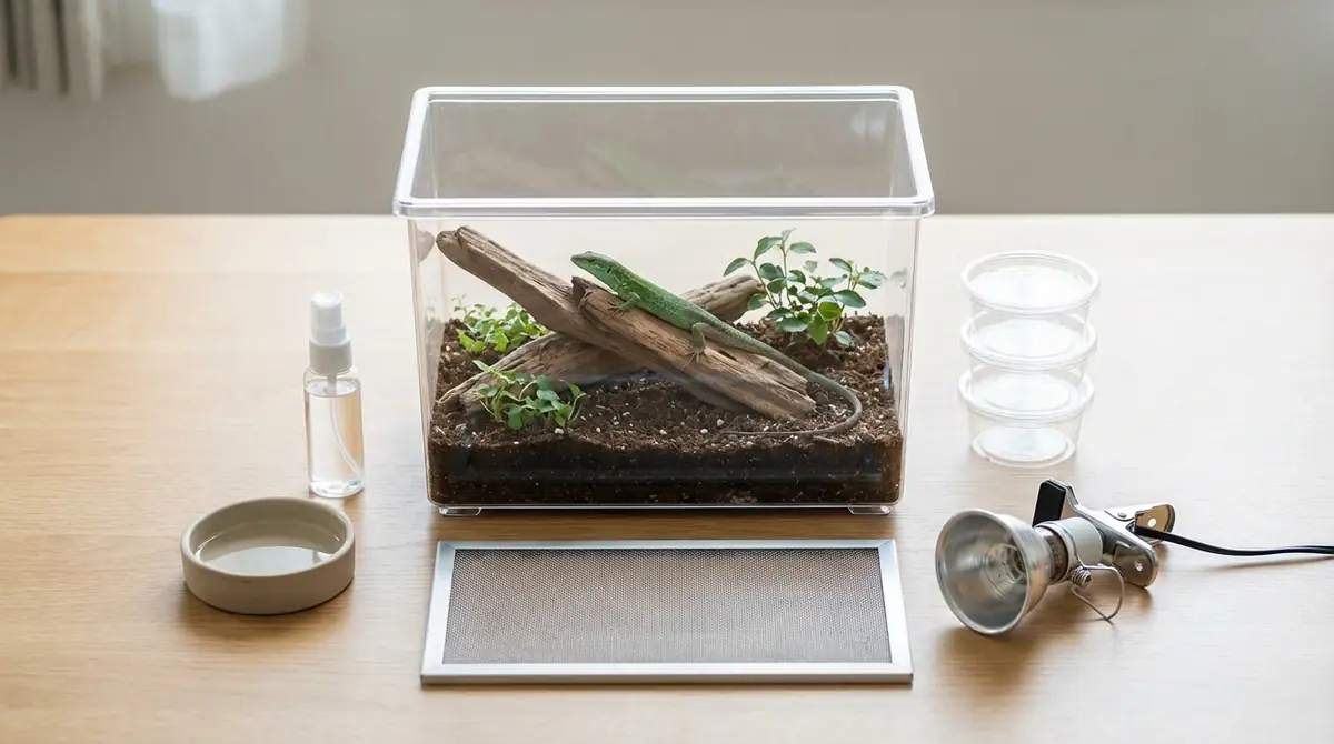 カナヘビ飼育に必要なもの一覧｜100均活用で低コストスタート