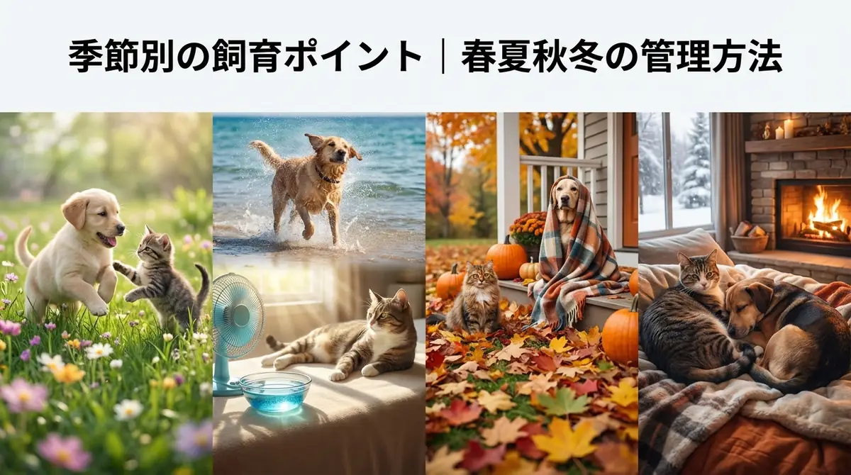 季節別の飼育ポイント|春夏秋冬の管理方法