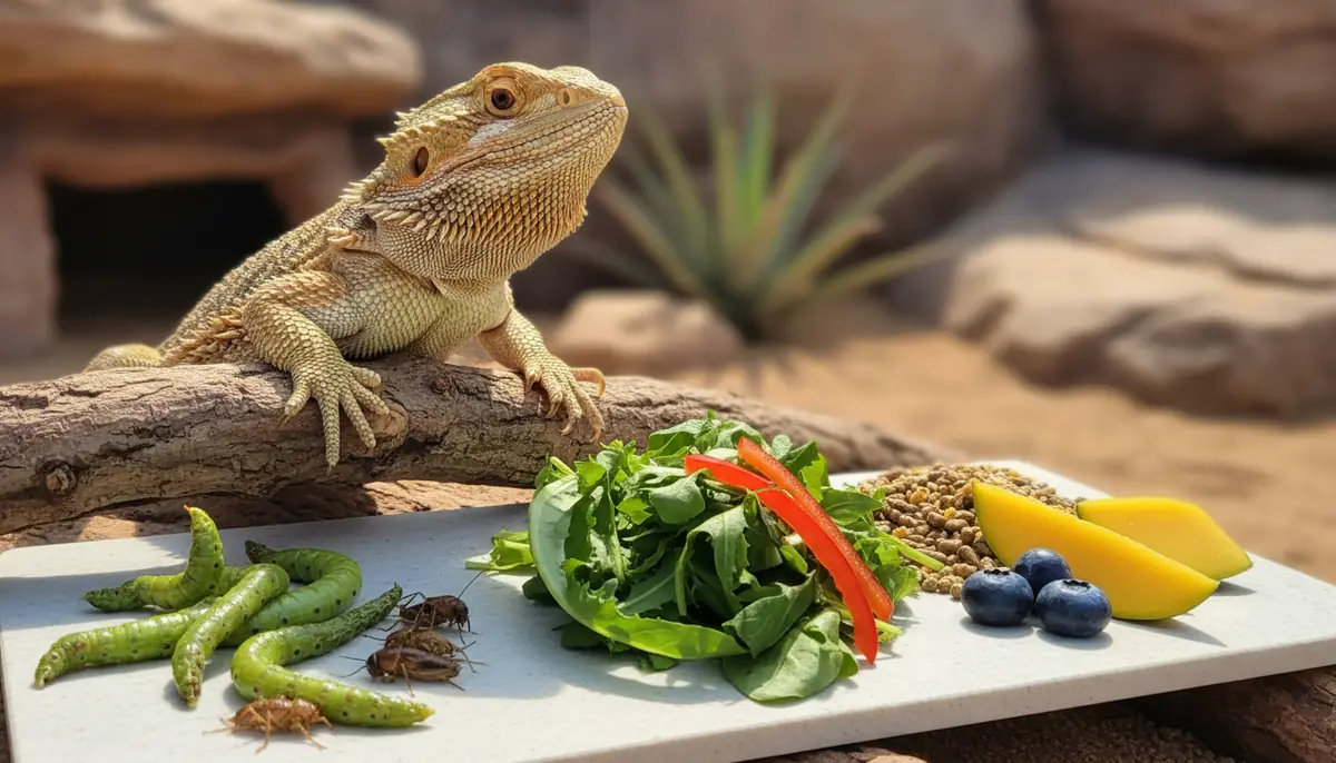 フトアゴヒゲトカゲが食べる餌の種類と特徴